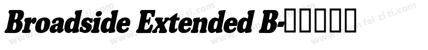 Broadside Extended B字体转换